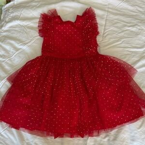 Pippa & Julie Red Tulle Sparkle dress size 4